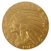 1913 USA $5 Gold Half Eagle Almost Uncirculated (AU-50) Scratched