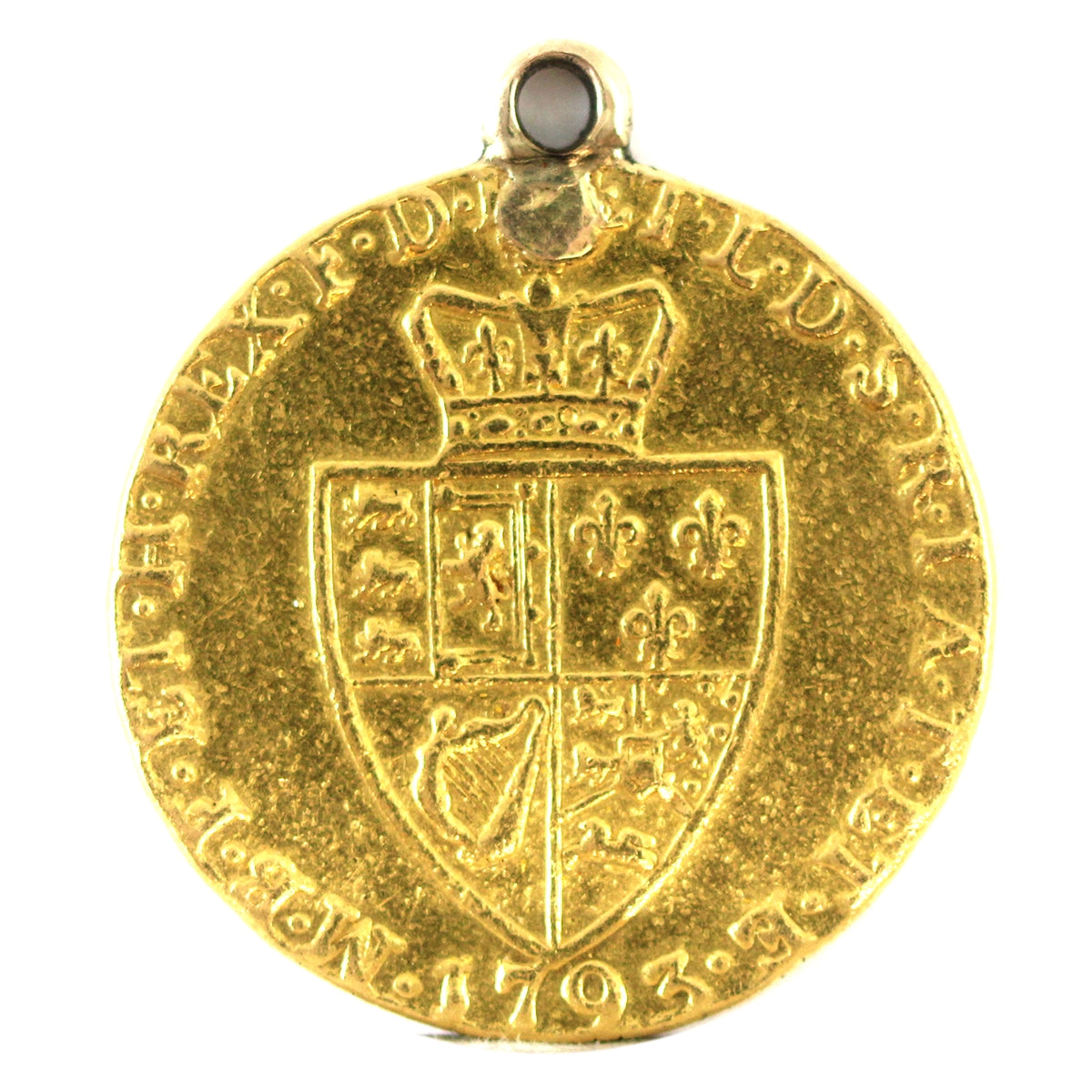 Great Britain 1793 Gold Guinea F-VF (F-15) Mounted