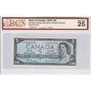 BC-39bA 1954 Canada $5 B-R Modified, Replacement, *I/X BCS Cert VF-25 (Writing)