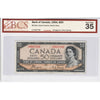 BC-34a 1954 Canada $50 C-T, A/H, Devil's Face, CHG-OV, BCS Cert. VF-35 (Minor Soiling)