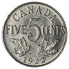 1922 Near Rim Canada 5-cents AU-UNC (AU-55)