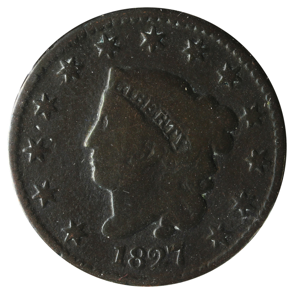 1827 USA Cent G-GV (G-6) Impaired