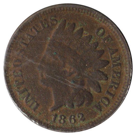 1862 USA Cent Very Fine (VF-20) Scratched, Cleaned, or Impaired