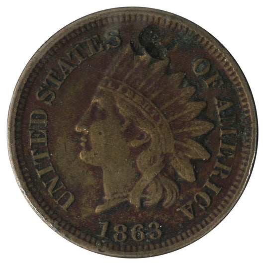 1863 USA Cent VF-EF (VF-30) Impaired