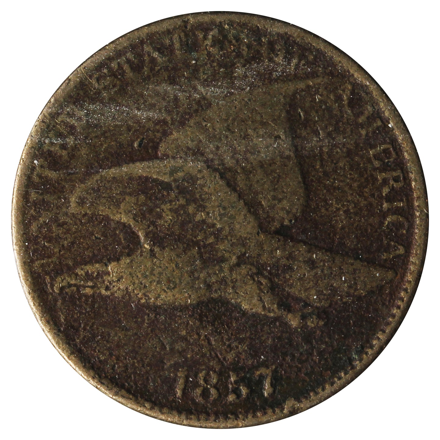 1857 Flying Eagle USA Cent VG-F (VG-10) Impaired