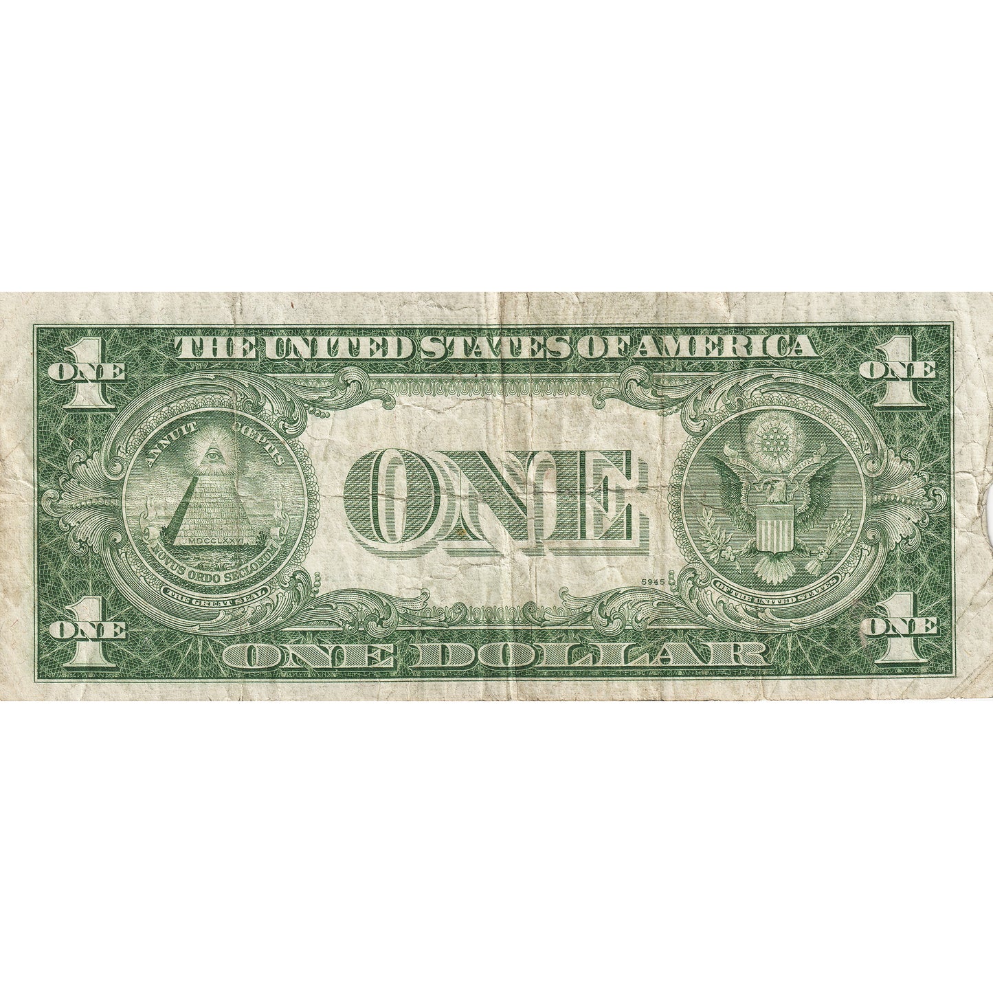 USA 1935 $1 Note, Silver Certificate (Sold As Is)