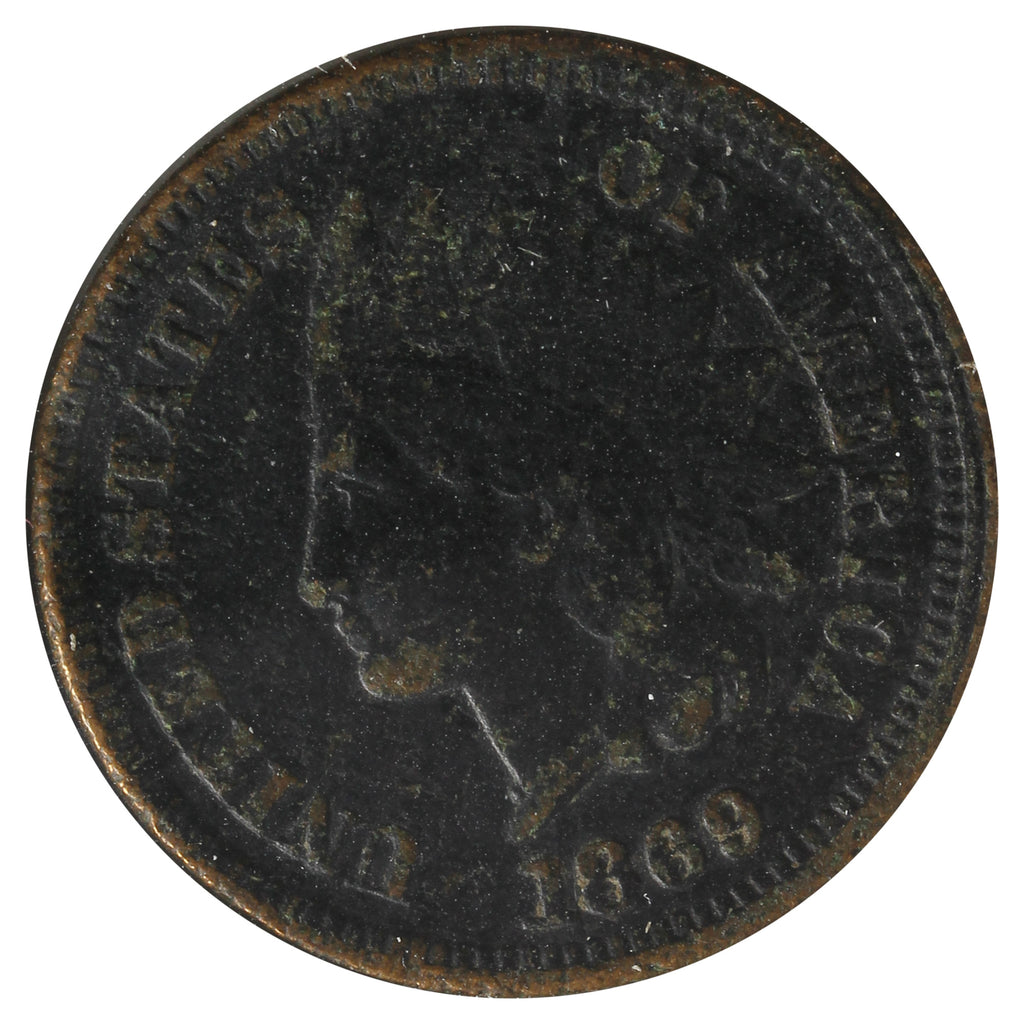 1869 USA Cent Very Fine (VF-20) Impaired