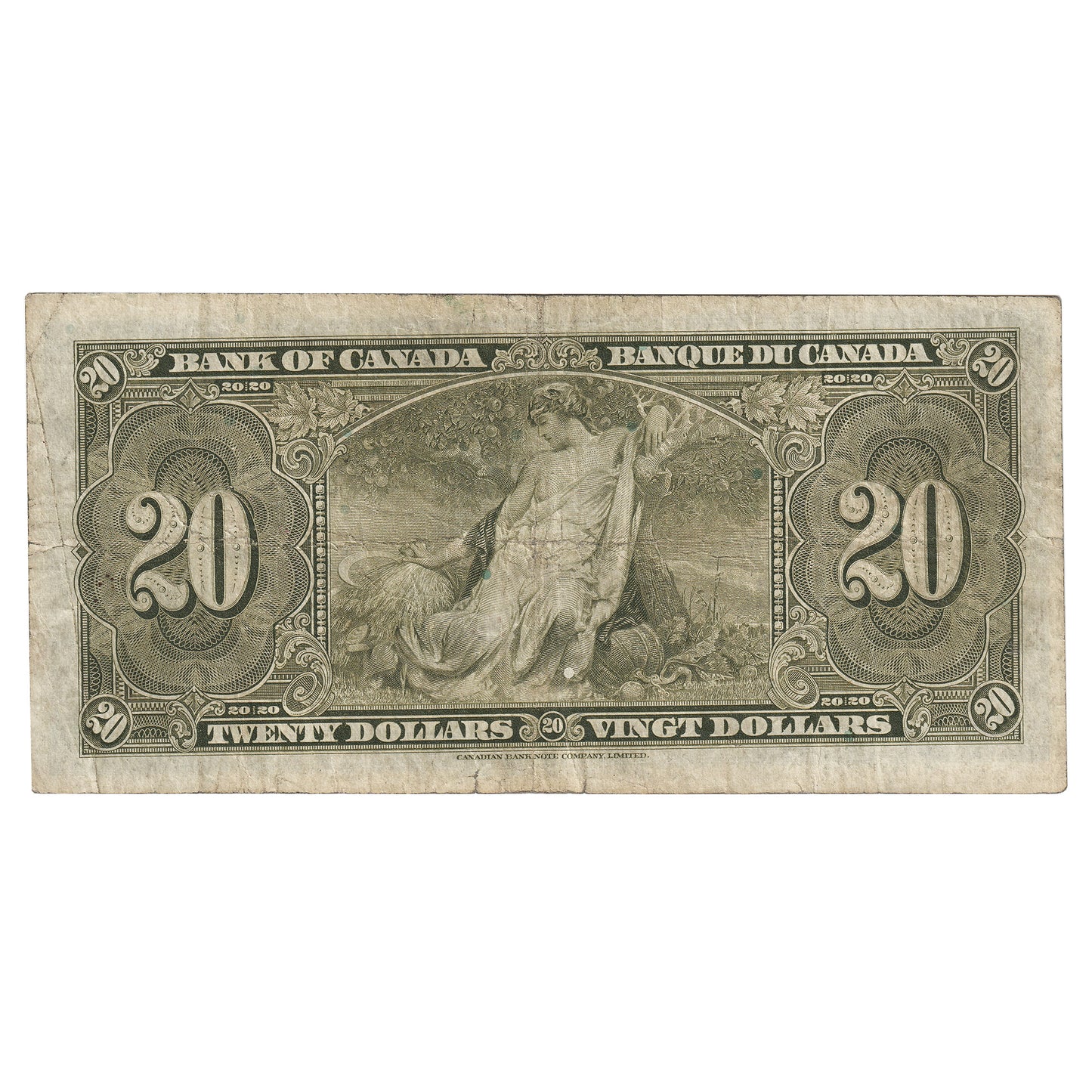 BC-25a 1937 Canada $20 Osborne-Towers, A/E