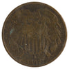 1867 USA 2 Cents Very Good (VG-8) Impaired