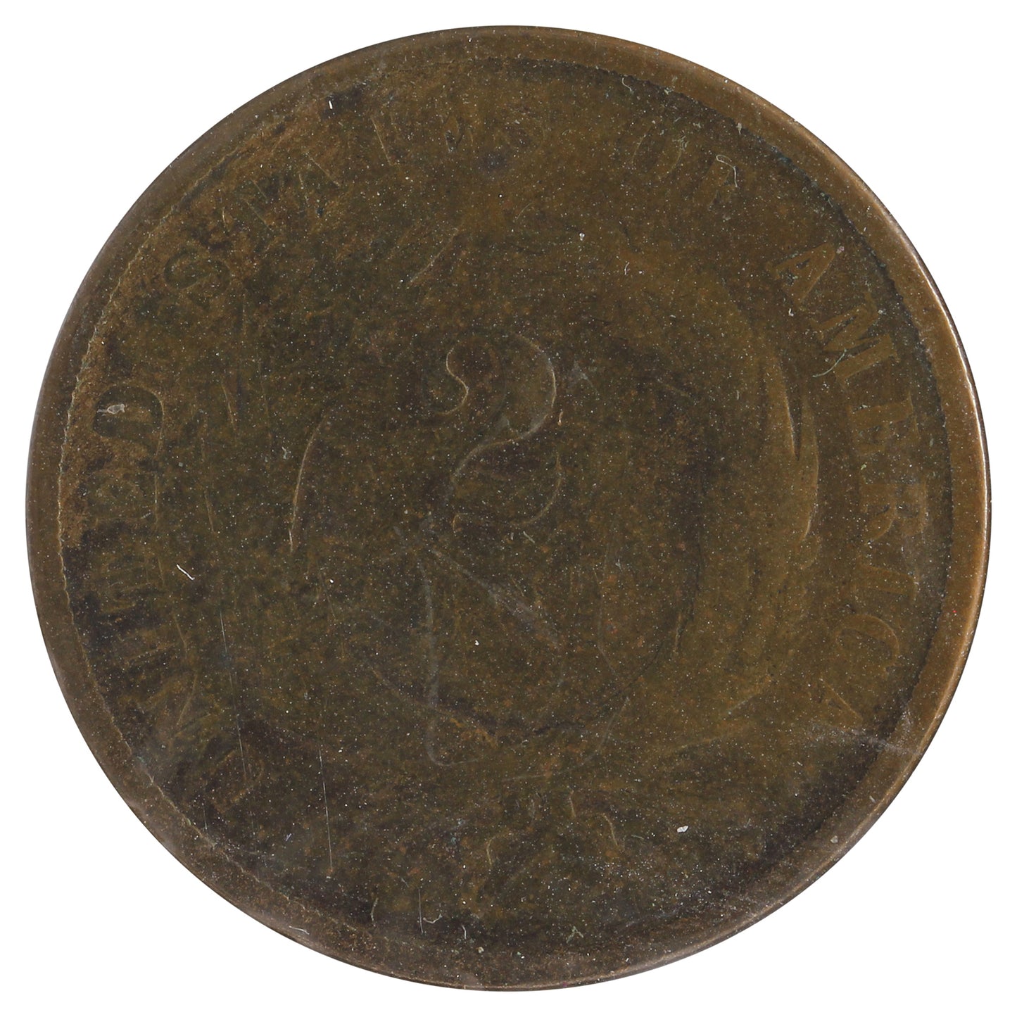 1867 USA 2 Cents Very Good (VG-8) Impaired