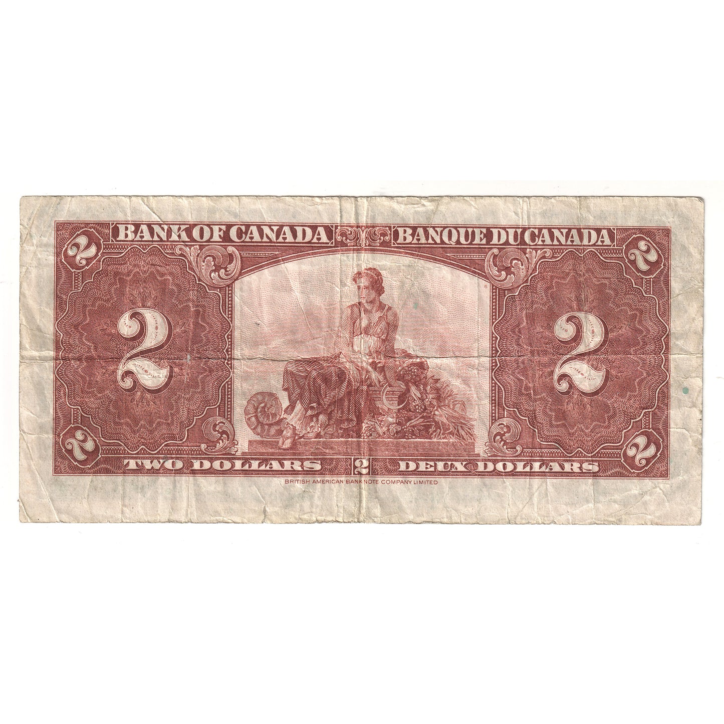 BC-22b 1937 Canada $2 Gordon-Towers, S/B, F (Holes)