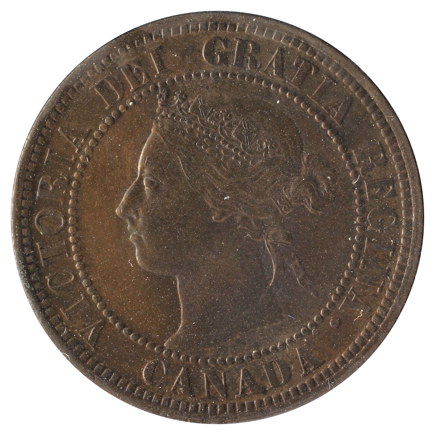 1900H Canada 1-cent AU-UNC (AU-55) Cleaned