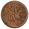 1941 Canada 1-cent Brilliant Uncirculated (MS-63) Spots