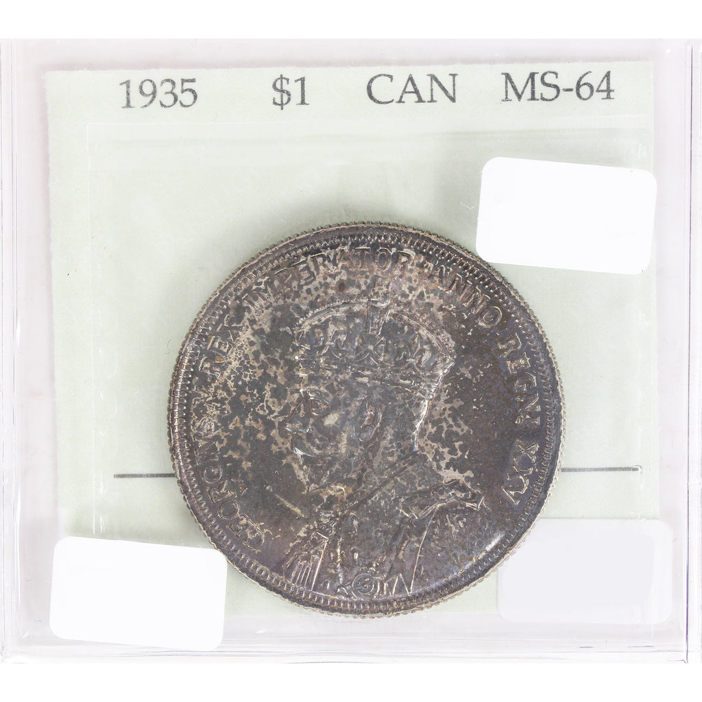 1935 Canada Dollar Prestige Certified MS-64