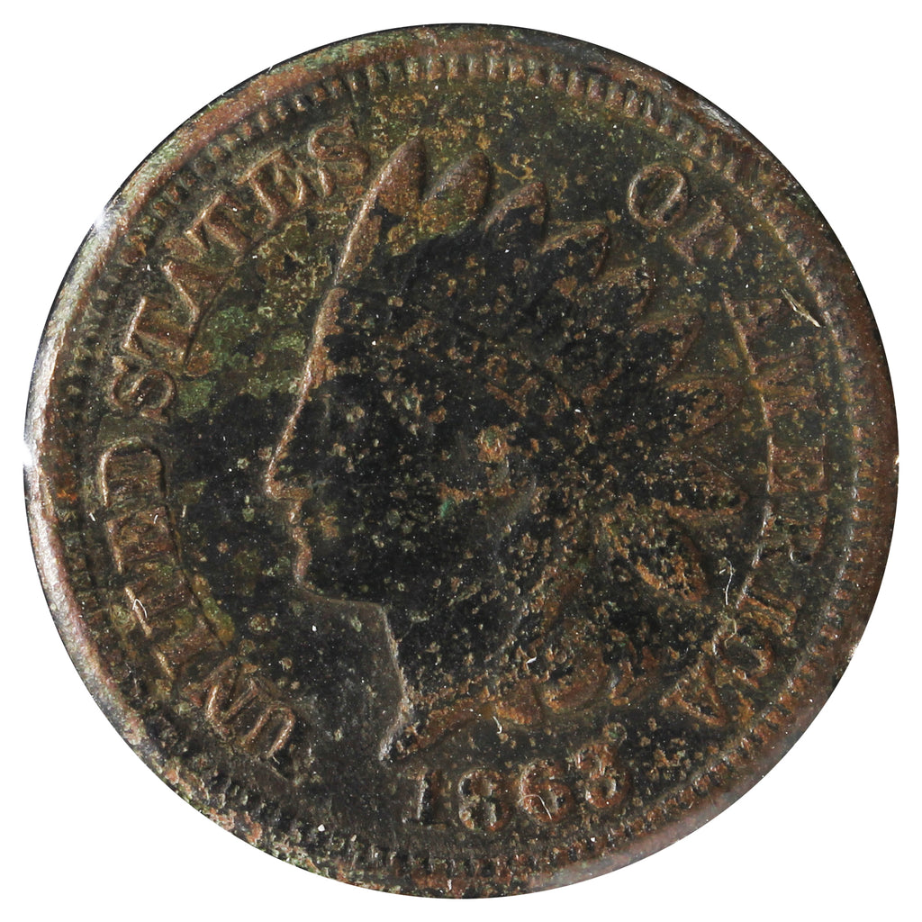 1863 USA Cent VF-EF (F-15) Impaired