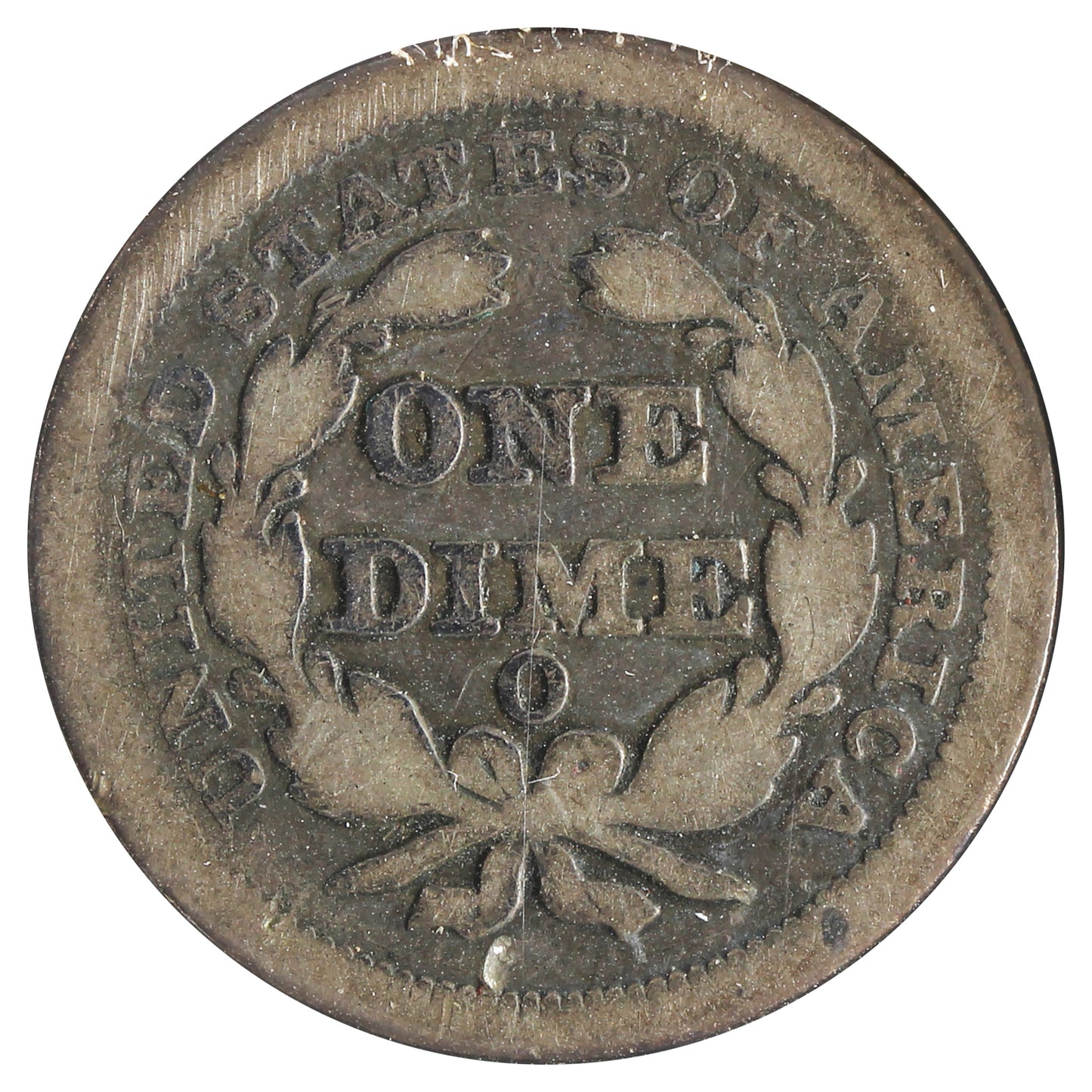 1854 O USA Dime G-VG (G-6) Marks