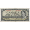 BC-33b 1954 Canada $20 Beattie-Coyne, Devil's Face, D/E, VF