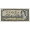 BC-33b 1954 Canada $20 Beattie-Coyne, Devil's Face, C/E, VF