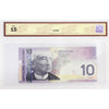 BC-68a 2005 Canada $10 J-D, 3 Digit RADAR 6399936, 2004, FES, BCS Cert. F-12 (Tears)