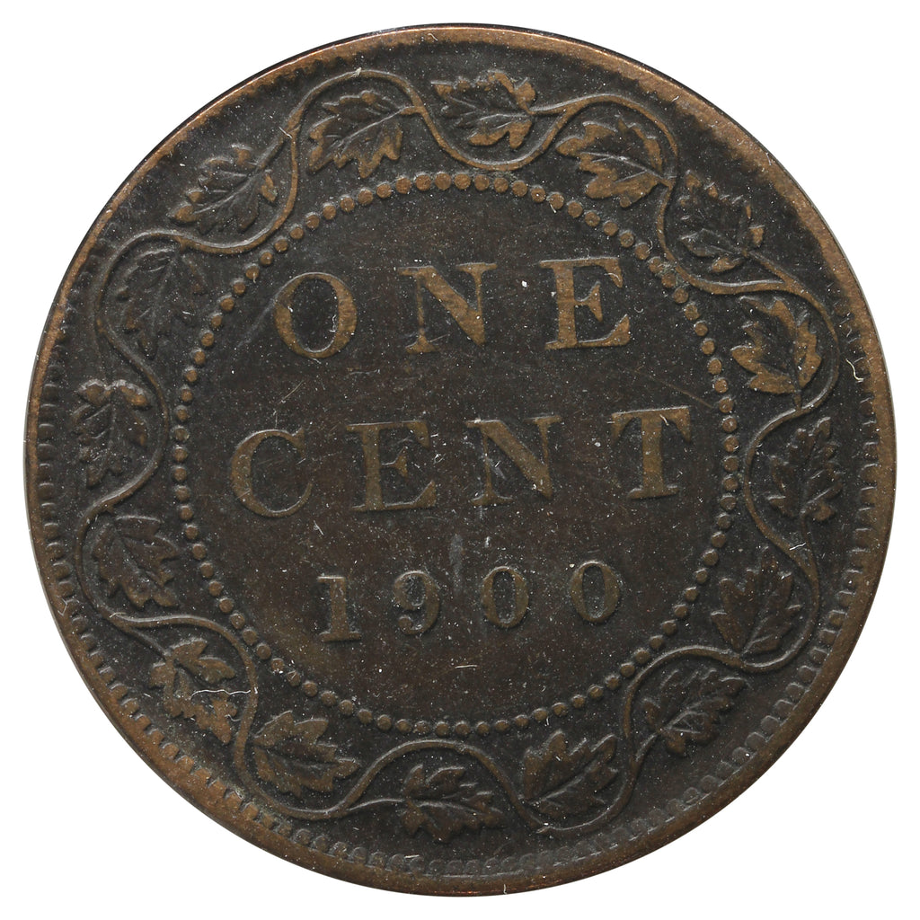 1900 Canada 1-Cent Very Fine (VF-20)  Scratched, Cleaned or Impaired.