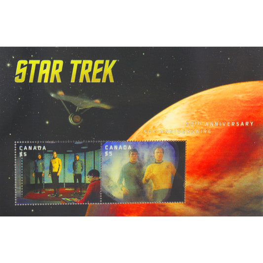 2016 Canada Star Trek 50th Anniversary City on the Edge of Forever Lenticular Stamps