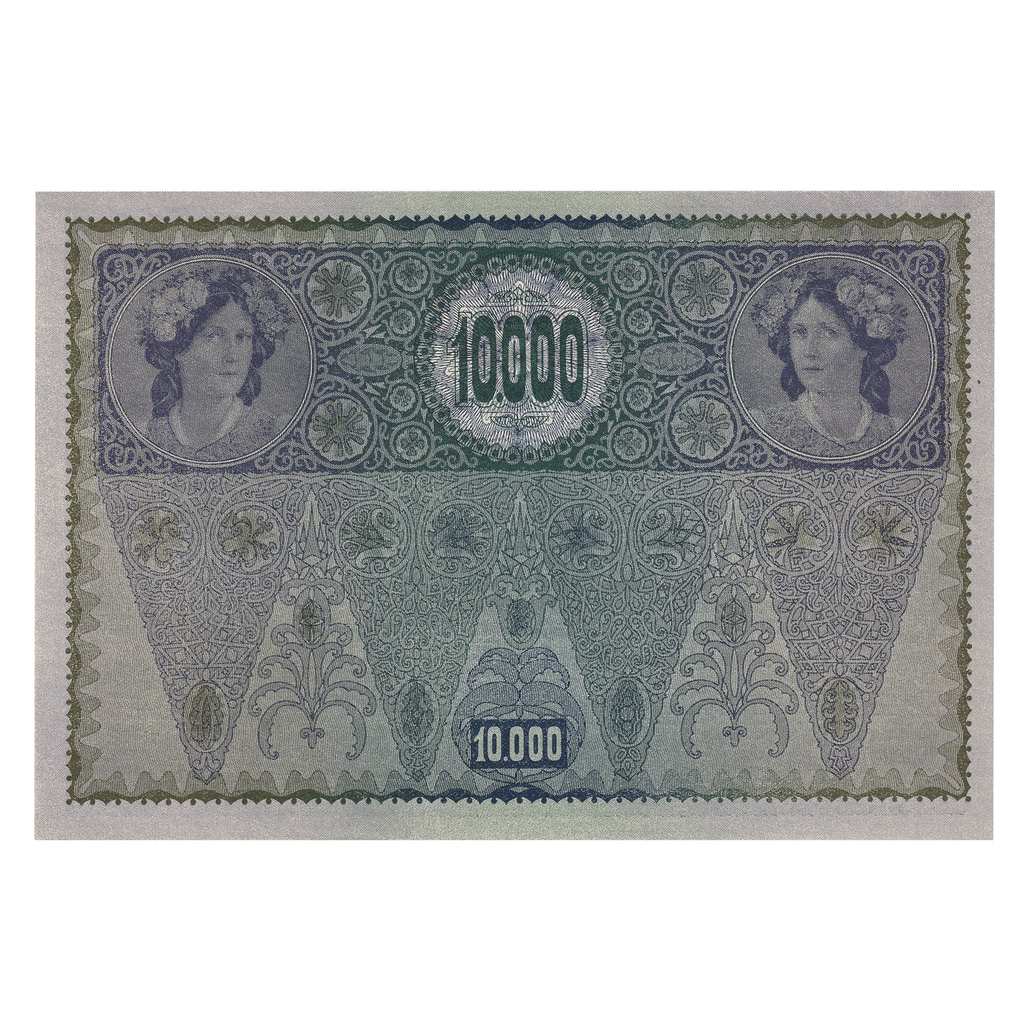 Austria 1918 (1919) 10,000 Kronen Large Size Note, Pick#66, UNC