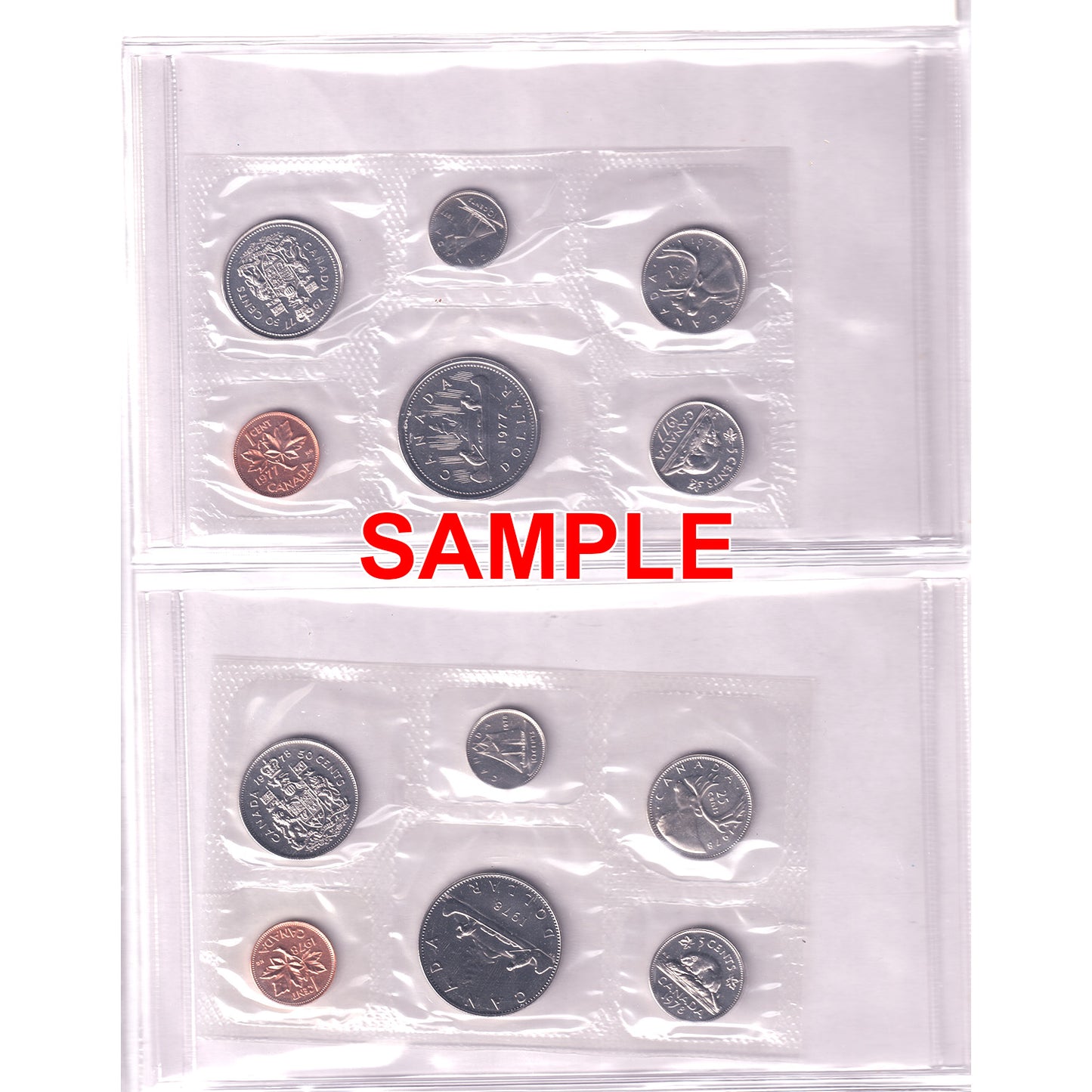 Lot of 10x Proof like Set Collection In Album