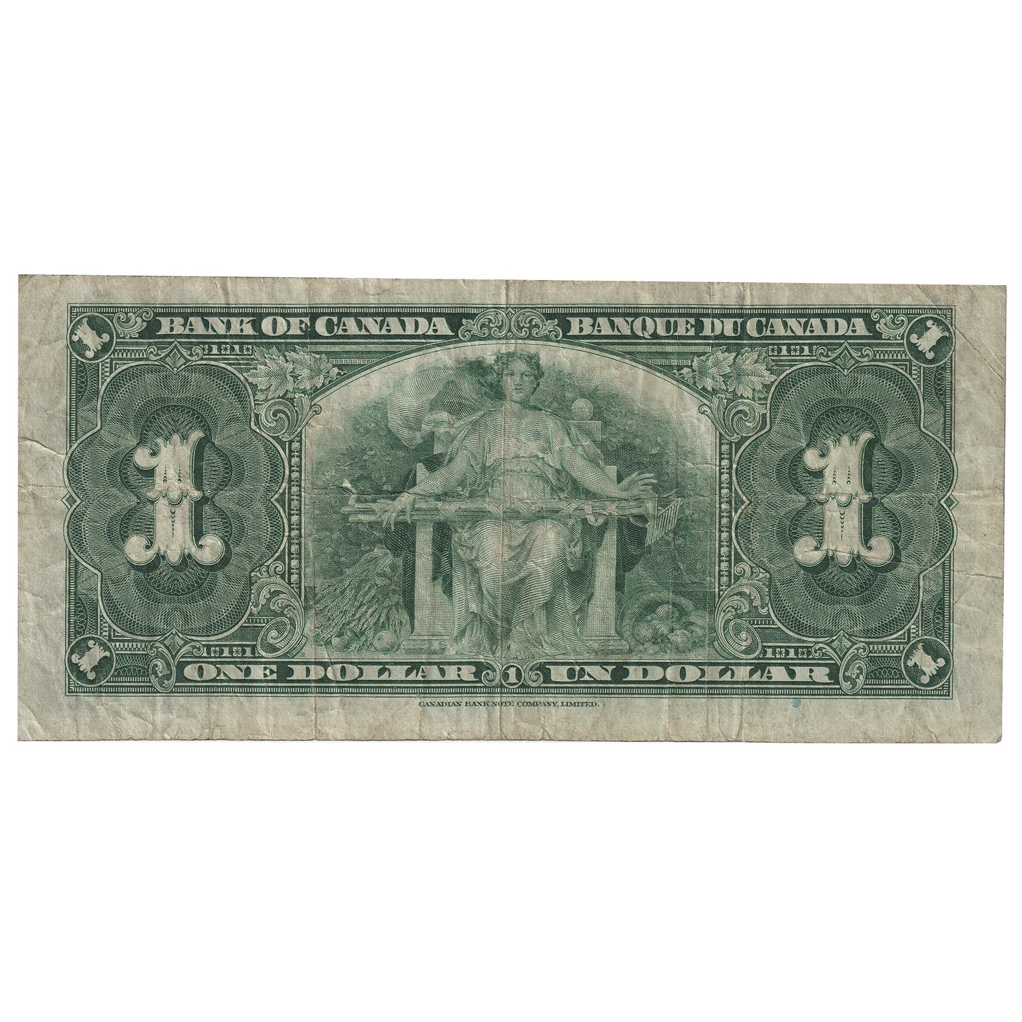 BC-21a 1937 Canada $1 Osborne-Towers, A/A, VF