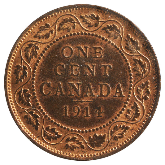 1914 Canada 1-Cent UNC+ (MS-62) Impaired