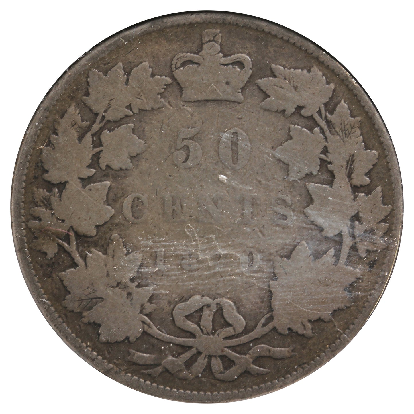 1870 Canada 50-Cents (Impaired)