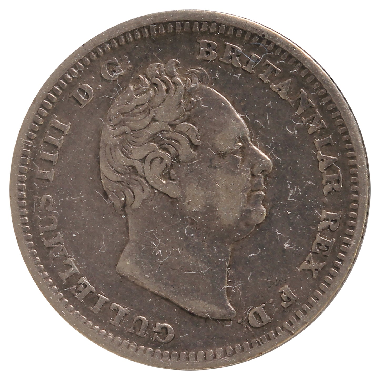 1837 Great Britain 4 Pence Very Fine (VF-20) Impaired