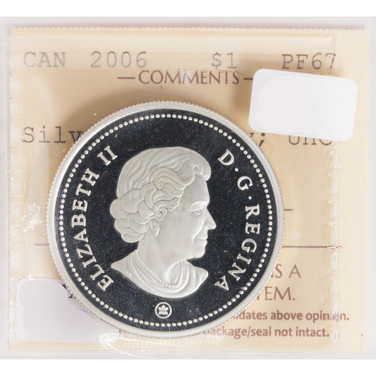 2006 Bravery Silver Canada Dollar ICCS Certified PF-67 Ultra Heavy Cameo