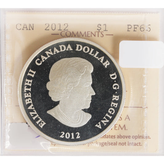 2012 Two Loons Silver Canada Dollar ICCS Certified PF-66 Ultra Heavy Cameo