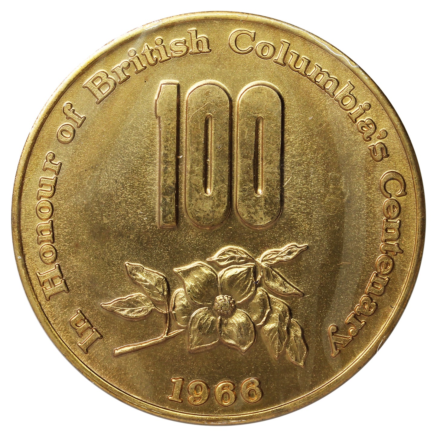 1966-1967 British Columbia's Centenary and Canadian Confederation Medallion