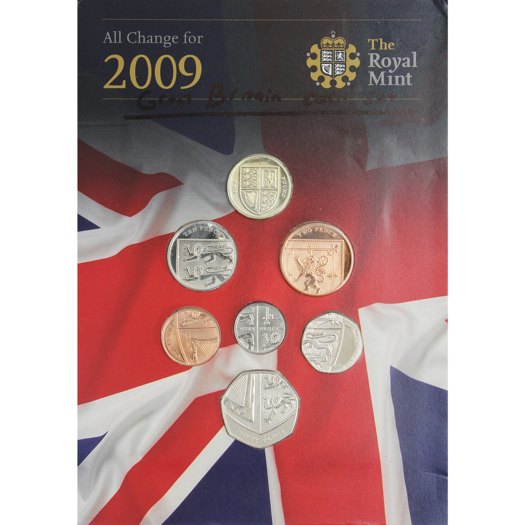 2009 Great Britain Uncirculated Coin Set in Original Mint Packaging (Impaired)