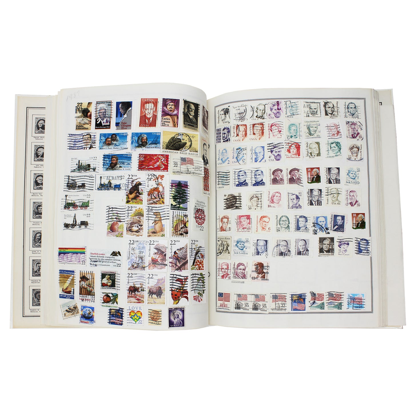 150+ USA Stamps in The Harris Independence United States Postage Stamp Album