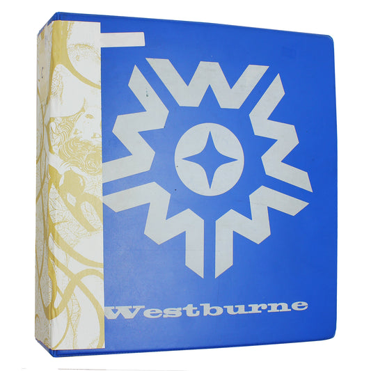 100+ World Stamps in Westburne Binder