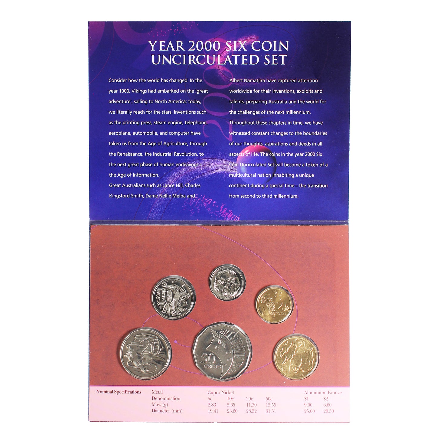 2000 Australia Uncirculated Coin Set (Light Wear)