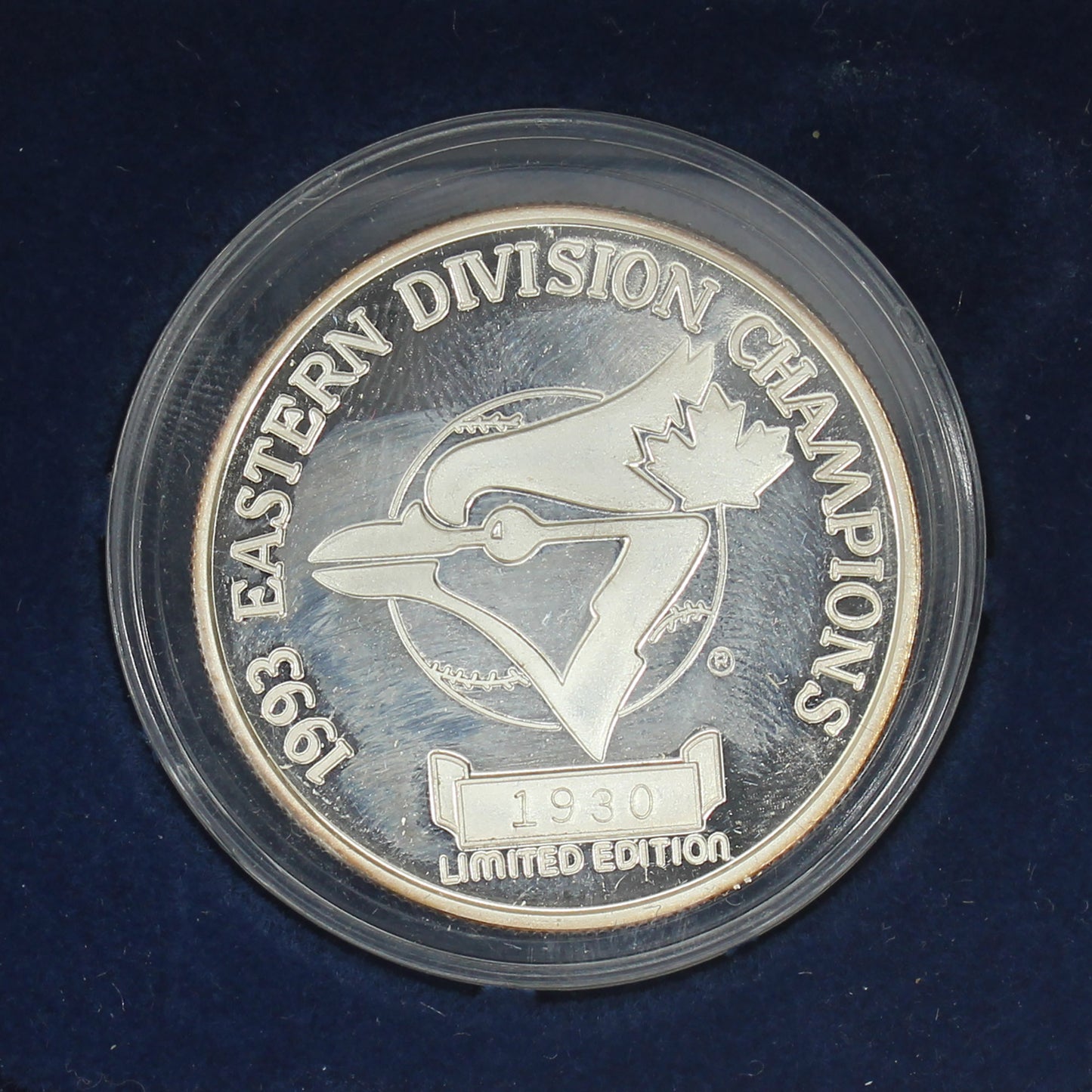 1993 Toronto Blue Jays Division Champions 1oz. .999 Fine Silver Medallion (Toned) No Tax