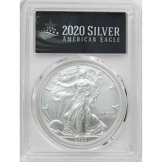 2020 USA $1 American Eagle 1oz. .999 Fine Silver PCGS Cert. MS-70 First Strike (No Tax)