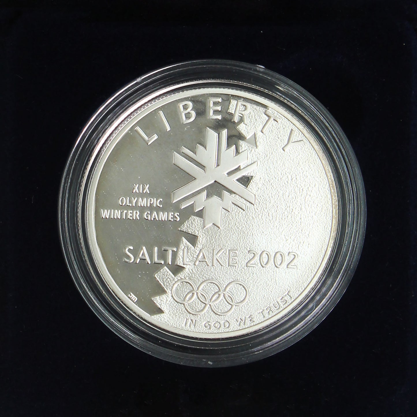 2002 USA Olympic Winter Games Commemorative Proof Silver Dollar