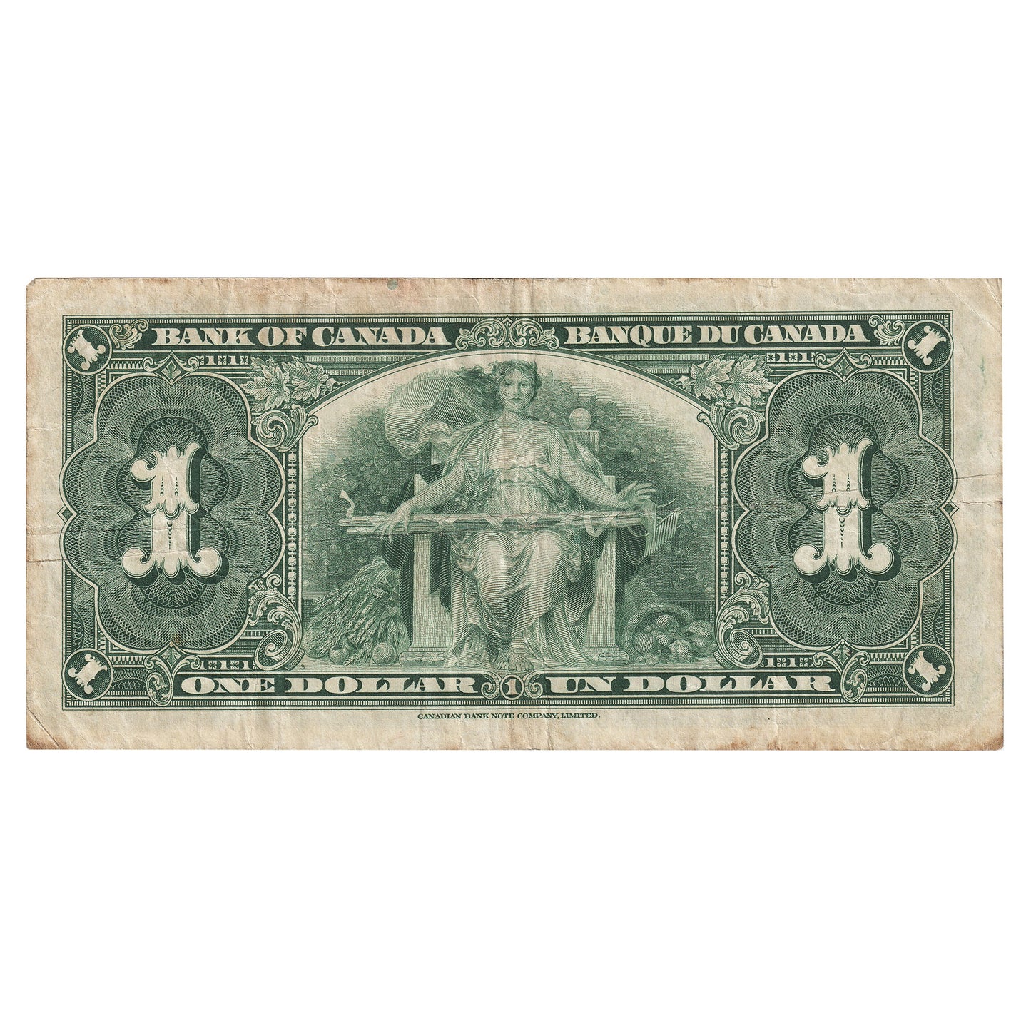 1937 Canada $1 Gordon-Towers, F-VF (Impaired)