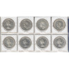 Lot of 8x 1939-1957 Canada Dollar, All UNC+, 8Pcs. (Impaired)