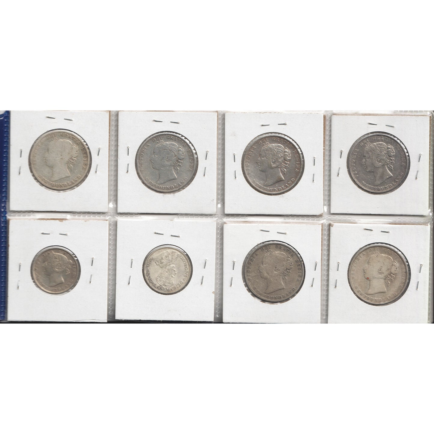 Lot of 8x 1899-1898 Newfoundland Decimal, G to VF, 8Pcs. (Impaired)