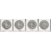 Lot of 4x 1951-1957 Canada Dollar, VF-EF to UNC+. 4Pcs. (Impaired)