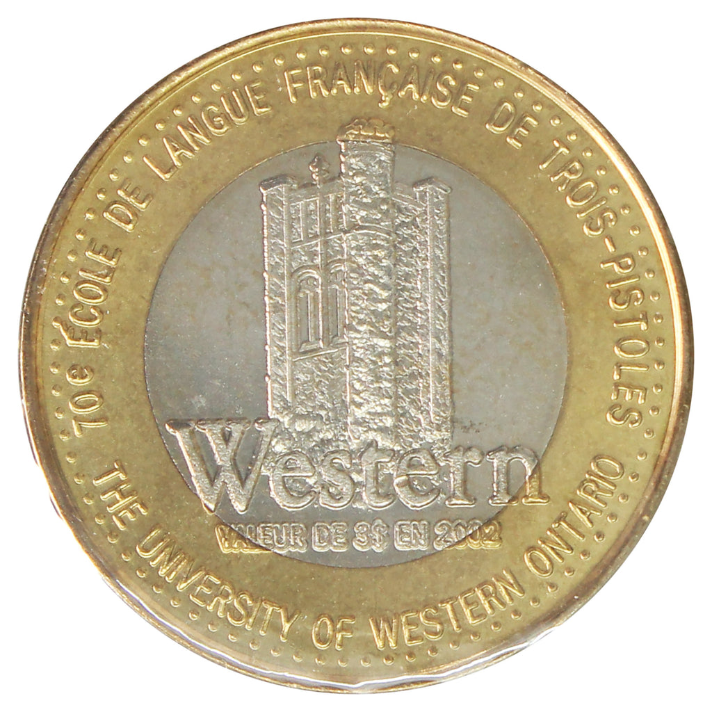 2002 Les Basques, QC – Trois-Pistoles $3 Token (University of Western Ontario)