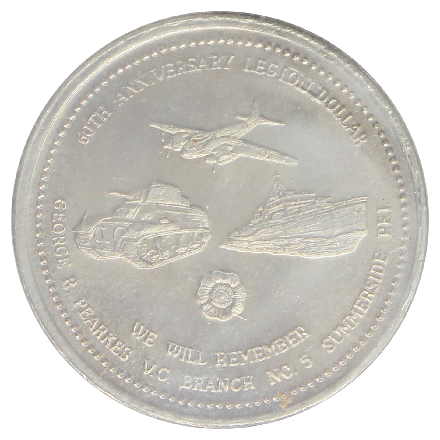 1991 Summerside, PEI- 60th Anniversary Legion Trade Dollar Token