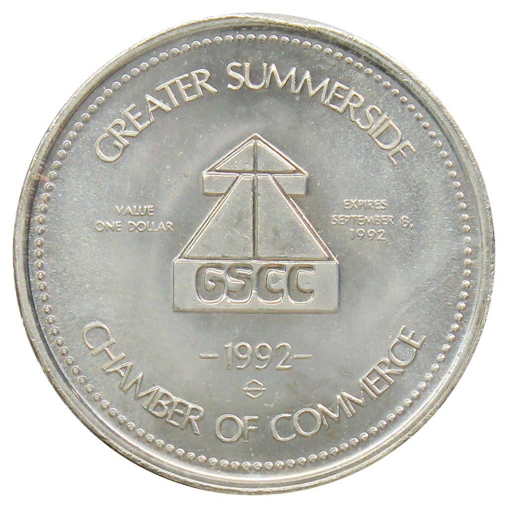 1992 Summerside, PEI- Lucy Maud Montgomery Trade Dollar Token