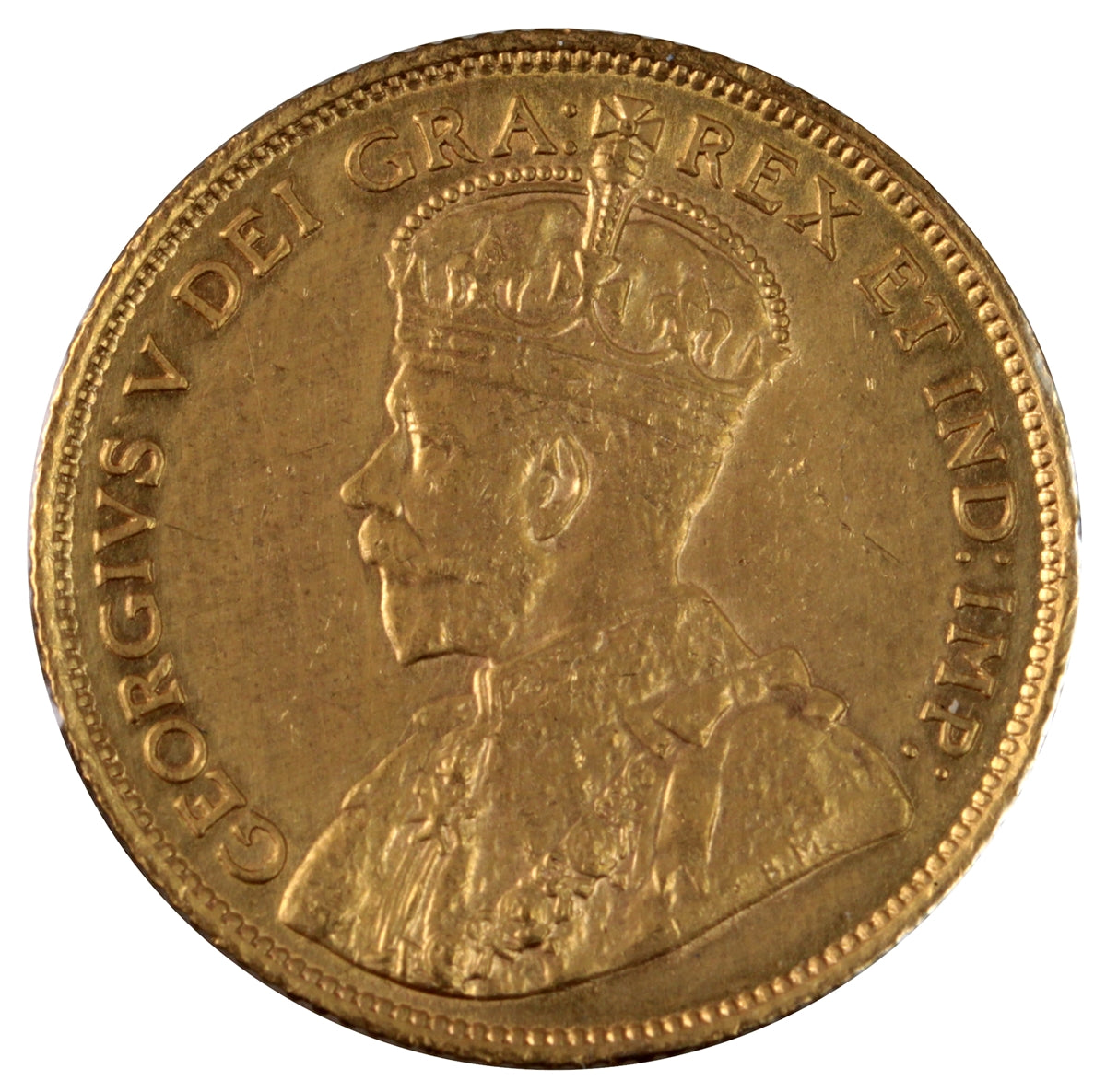 1914 Canada $5 Gold AU-UNC (AU-55) $