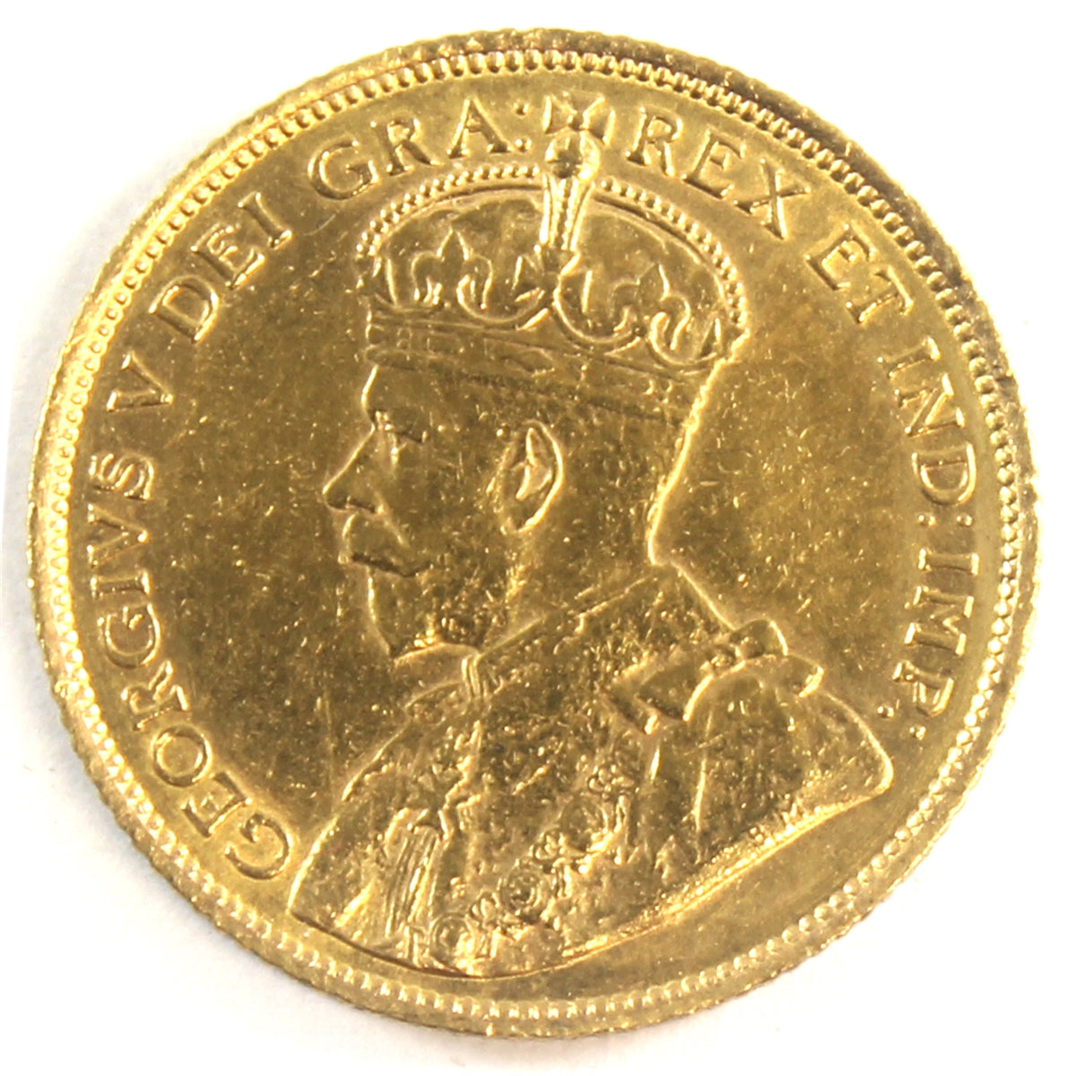 1914 Canada $5 Gold Almost Uncirculated (AU-50)